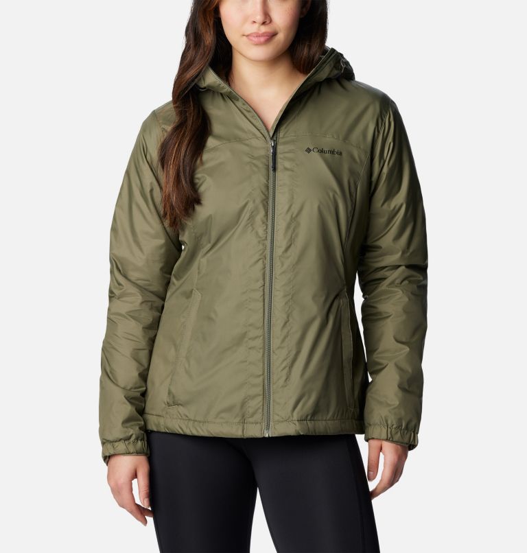 Women's Switchback Sherpa Lined Jacket, Color: Stone Green, image 1