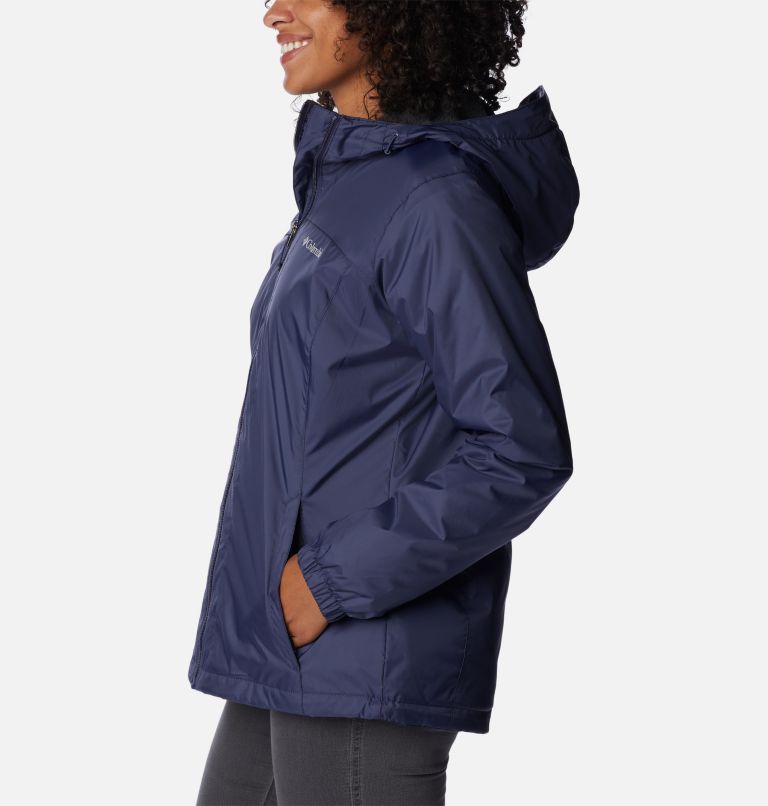 Thumbnail: Women's Switchback Sherpa Lined Rain Jacket, Color: Nocturnal, image 3