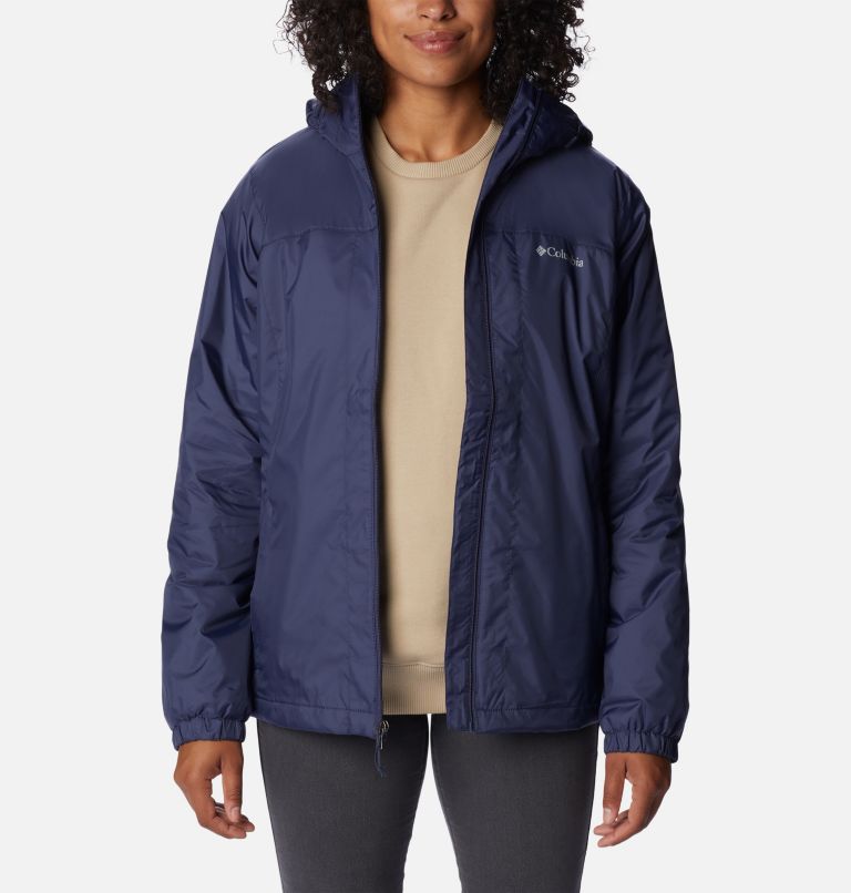 Thumbnail: Women's Switchback Sherpa Lined Rain Jacket, Color: Nocturnal, image 7