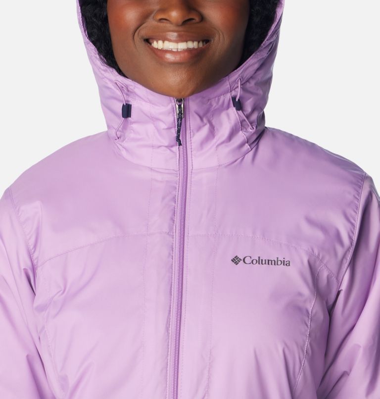 Pink sherpa outlet lined anorak