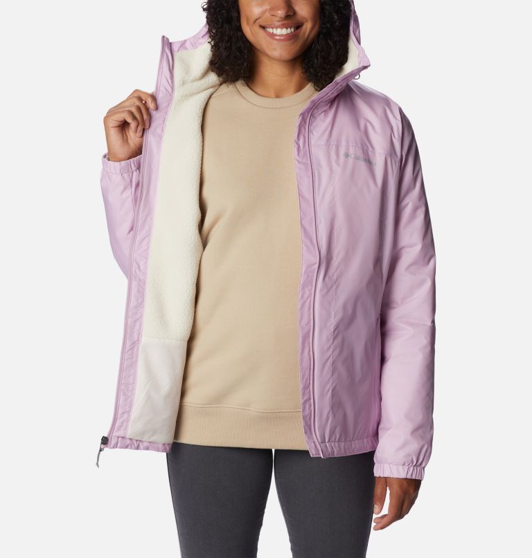 Thumbnail: Women's Switchback Sherpa Lined Rain Jacket, Color: Aura, image 5