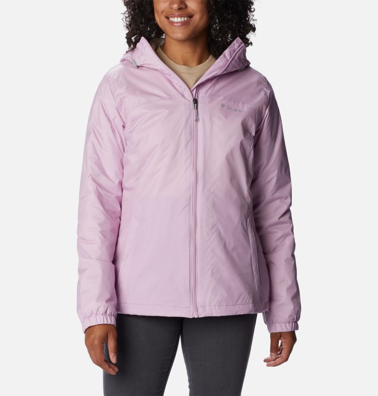 Women's Switchback Sherpa Lined Rain Jacket, Color: Aura, image 1