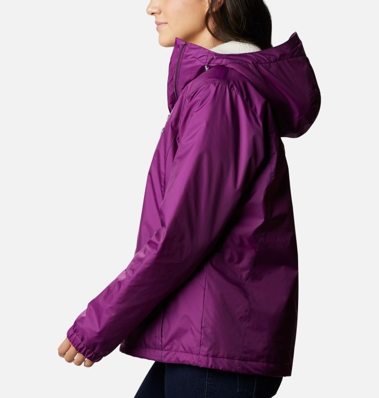 Women's Switchback Sherpa Lined Jacket, Color: Plum, image 3