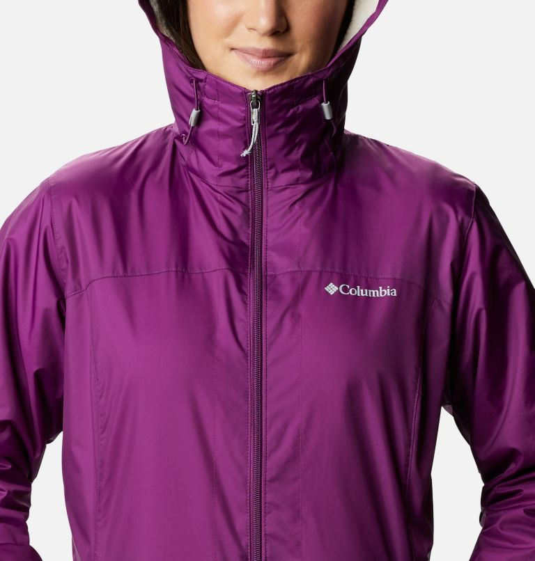 Women's Switchback Sherpa Lined Jacket, Color: Plum, image 4