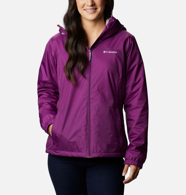 Women's Switchback Sherpa Lined Jacket, Color: Plum, image 1