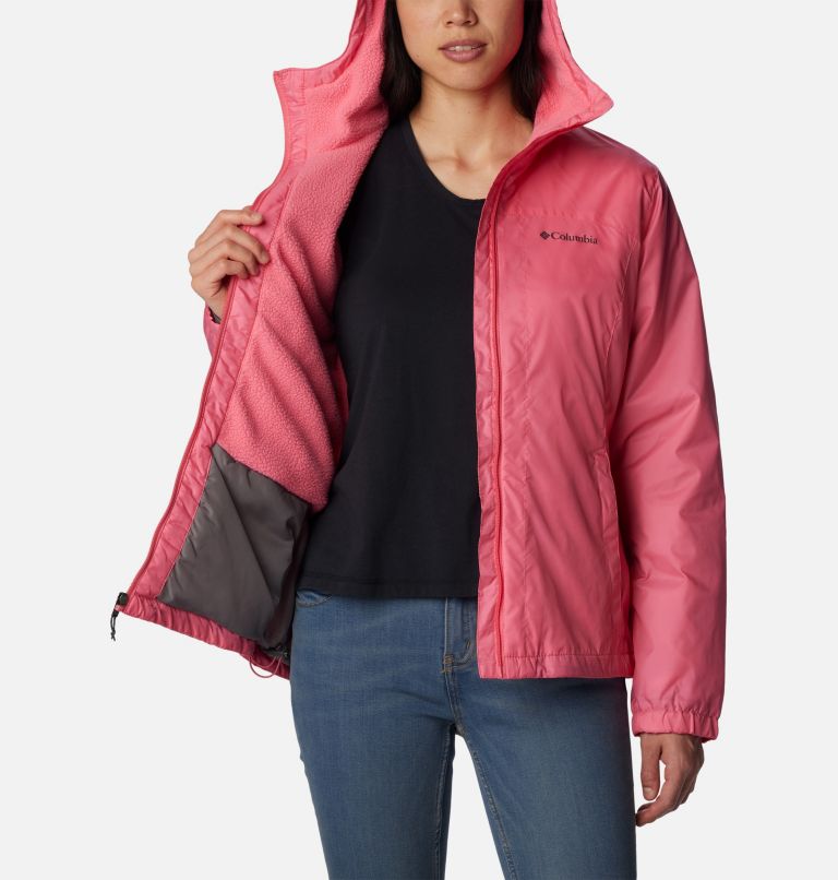 Women's Switchback Sherpa Lined Jacket, Color: Camellia Rose, image 5