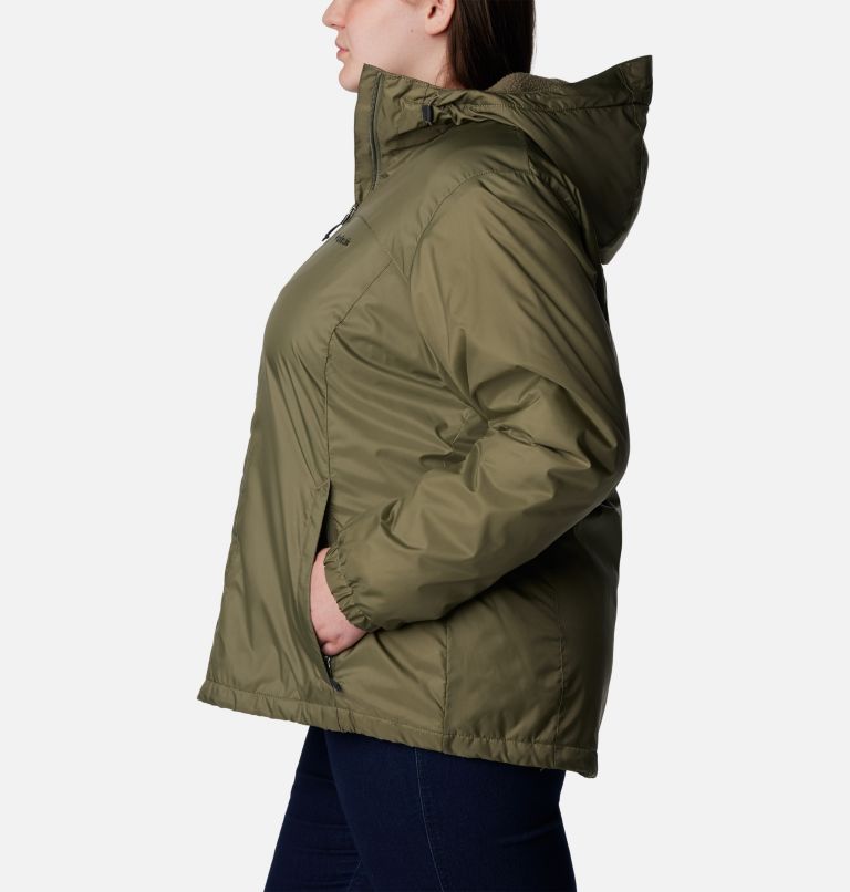 Women's Switchback Sherpa Lined Jacket - Plus Size, Color: Stone Green, image 3