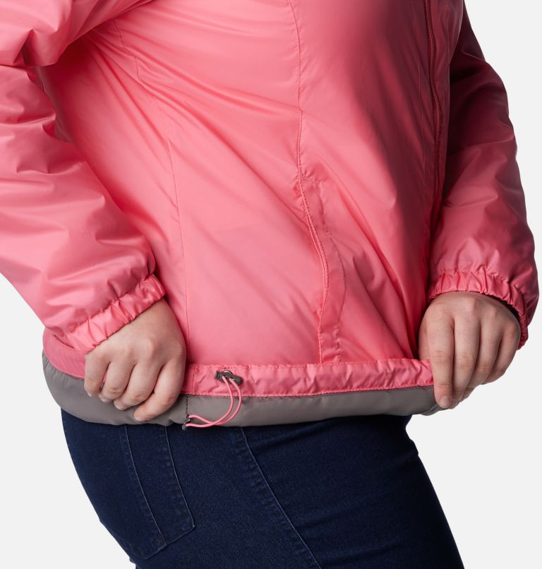 Thumbnail: Women's Switchback Sherpa Lined Jacket - Plus Size, Color: Camellia Rose, image 6