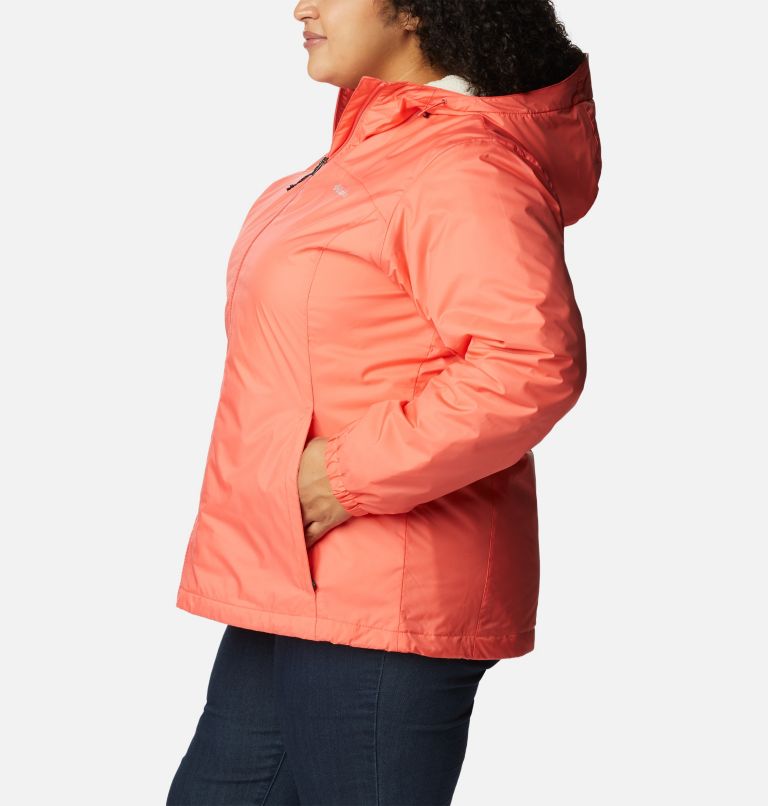 Thumbnail: Women's Switchback Sherpa Lined Jacket - Plus Size, Color: Blush Pink, image 3