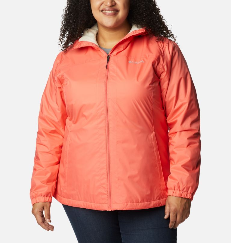 Women's Switchback Sherpa Lined Jacket - Plus Size, Color: Blush Pink, image 1