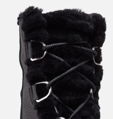 joan of arctic ii lux wedge genuine shearling bootie