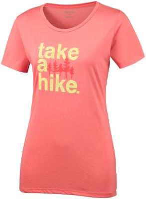 T-Shirt Outdoor Elements&trade; III Femme Outdoor Elements&trade; III Tee | 692 | XL, Coral Bloom, Take a Hike, front