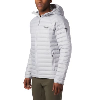 mens hooded down parka