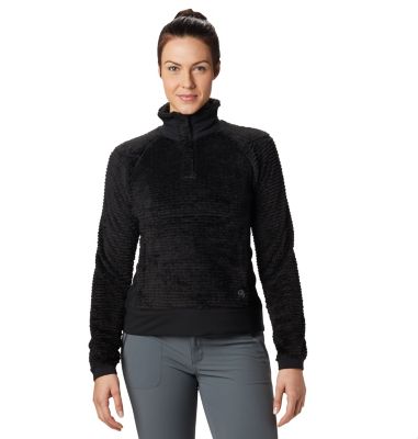 black fleece pullover women's