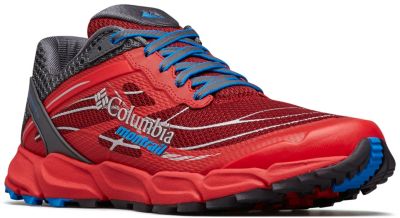 Men's Caldorado&trade; III Trail Running Shoe CALDORADO&trade; III | 445 | 10.5, Red Element, Hyper Blue, 3/4 front