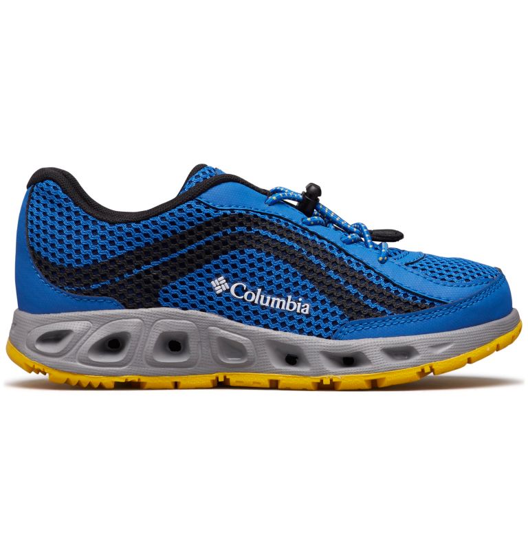 Thumbnail: Little Kids’ Drainmaker IV Water Shoe, Color: Stormy Blue, Deep Yellow, image 1
