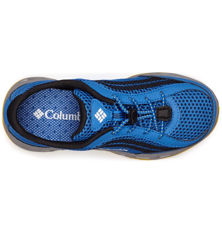 Thumbnail: Little Kids’ Drainmaker IV Water Shoe, Color: Stormy Blue, Deep Yellow, image 3