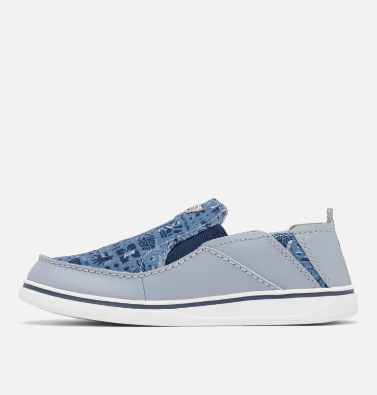 Big Kids' Bahama PFG Shoe, Color: Tradewinds Grey, Collegiate Navy, image 6