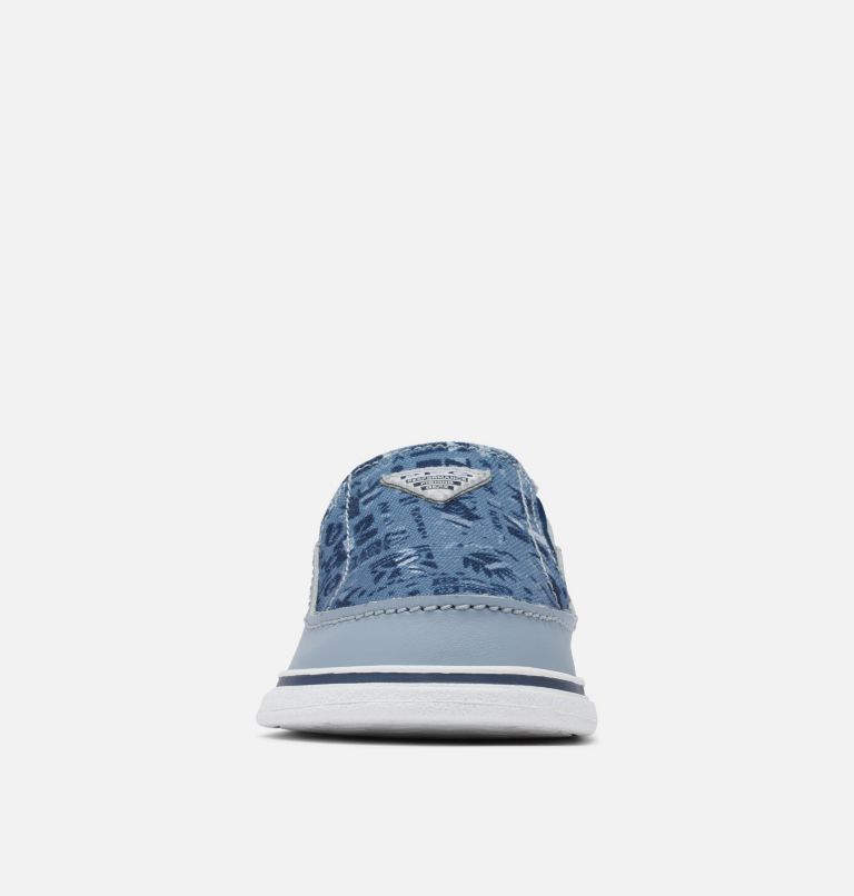Little Kids' Bahama PFG Shoe, Color: Tradewinds Grey, Collegiate Navy, image 8