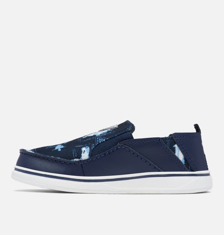 Little Kids' Bahama PFG Shoe, Color: Collegiate Navy, White, image 5