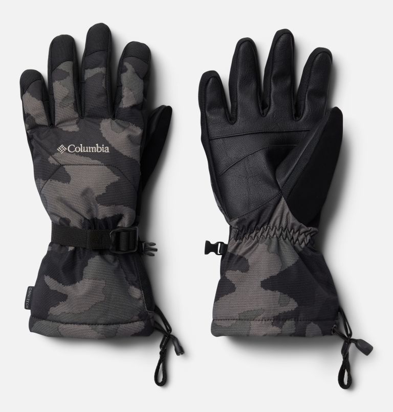 Men’s Whirlibird Ski Gloves, Color: Black Trad Camo Print