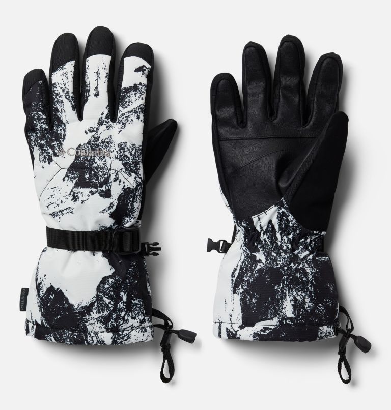 Men’s Whirlibird Ski Gloves, Color: White Berg Print, image 1