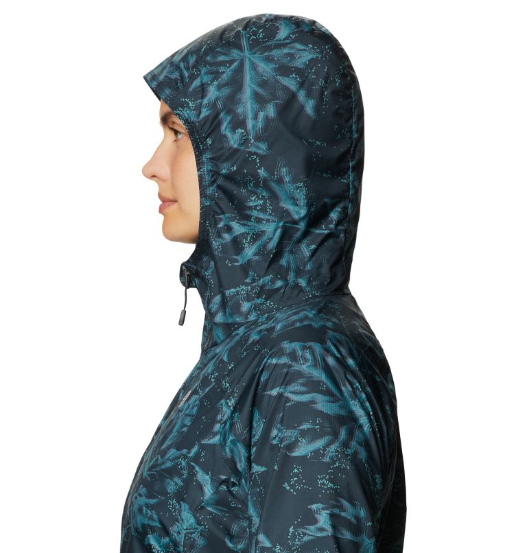Women's Kor Preshell Hoody, Color: Dark Storm Glitch Print, image 4