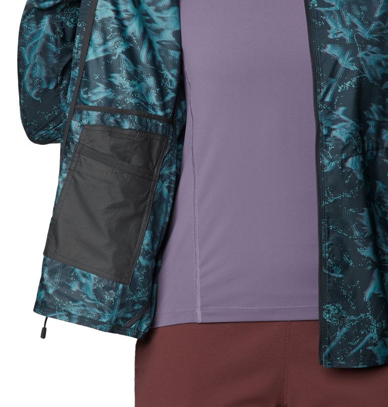 Women's Kor Preshell Hoody, Color: Dark Storm Glitch Print, image 6