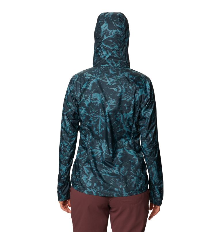 Women's Kor Preshell Hoody, Color: Dark Storm Glitch Print, image 2