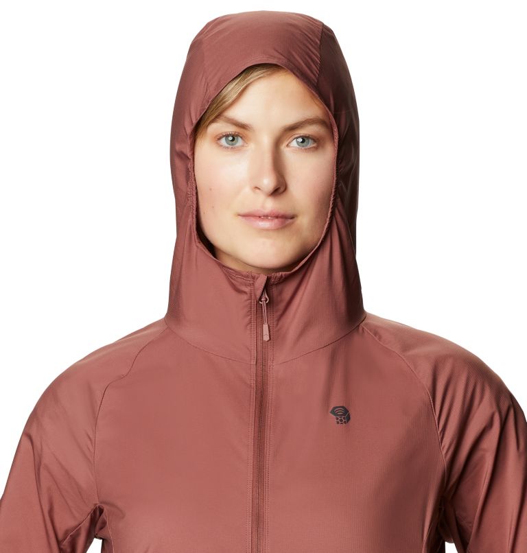 Women's Kor Preshell Hoody, Color: Clay Earth, image 4