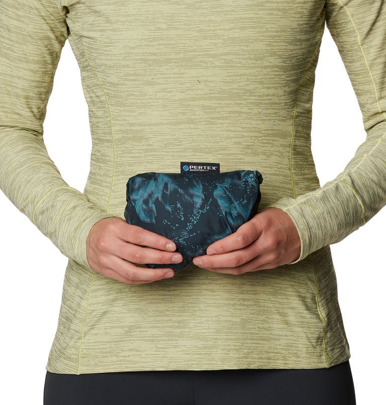 Women's Kor Preshell Pullover, Color: Dark Storm Glitch Print, image 5