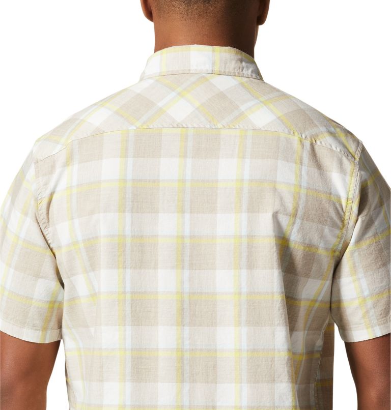 Men's Big Cottonwood Short Sleeve Shirt, Color: Fogbank Sliding Window Plaid, image 5