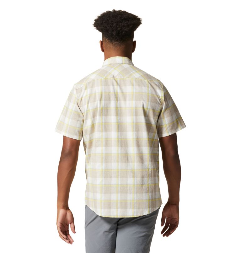 Men's Big Cottonwood Short Sleeve Shirt, Color: Fogbank Sliding Window Plaid, image 2