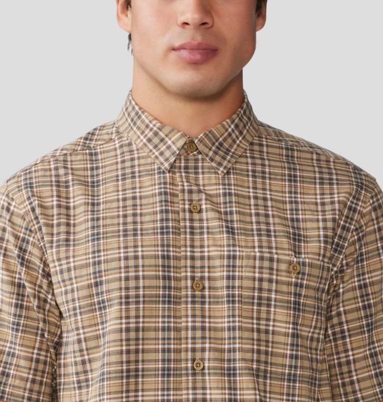 Men's Big Cottonwood Short Sleeve Shirt, Color: Moab Tan Canopy Plaid, image 4