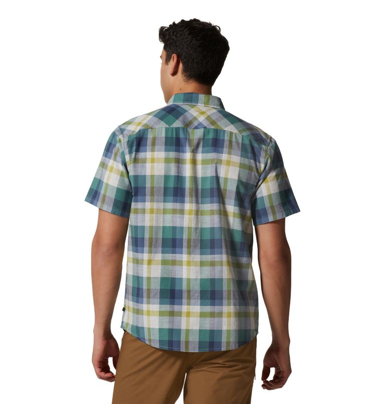 Men's Big Cottonwood Short Sleeve Shirt, Color: Mint Palm
