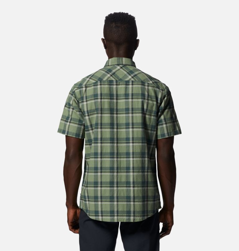 Men's Big Cottonwood Short Sleeve Shirt, Color: Field Hammock Grid, image 2