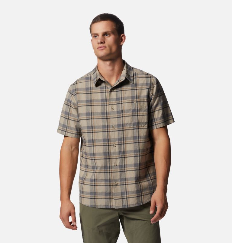 Thumbnail: Big Cottonwood Short Sleeve Shirt | 370 | S, Color: Badlands Hammock Plaid, image 5