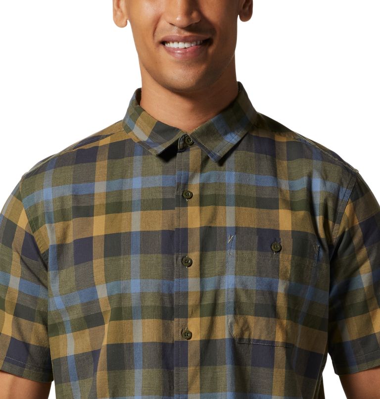 Men's Big Cottonwood Short Sleeve Shirt, Color: Stone Green, image 4