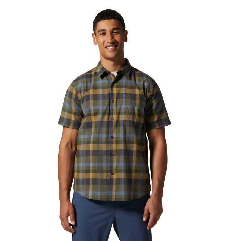 Men's Big Cottonwood Short Sleeve Shirt, Color: Stone Green, image 5