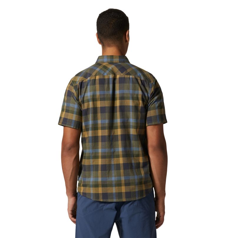 Thumbnail: Men's Big Cottonwood Short Sleeve Shirt, Color: Stone Green, image 2