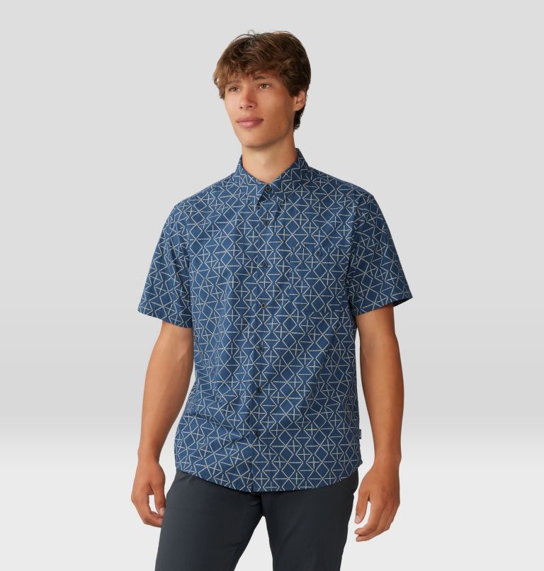 Chemise à manches courtes Big Cottonwood Homme, Color: Zinc Dot Geo Print, image 5