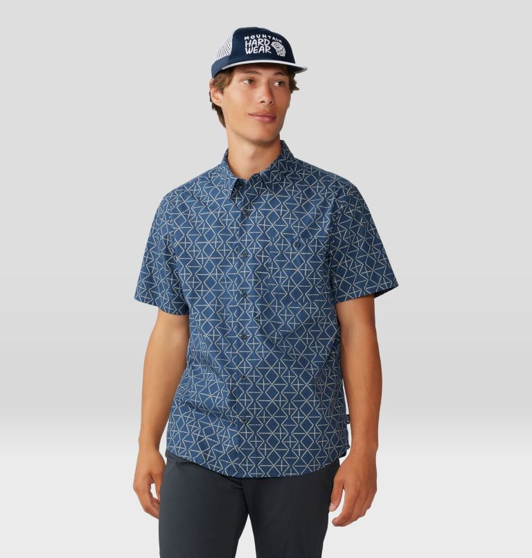 Big Cottonwood Short Sleeve Shirt | 492 | M, Color: Zinc Dot Geo Print, image 6