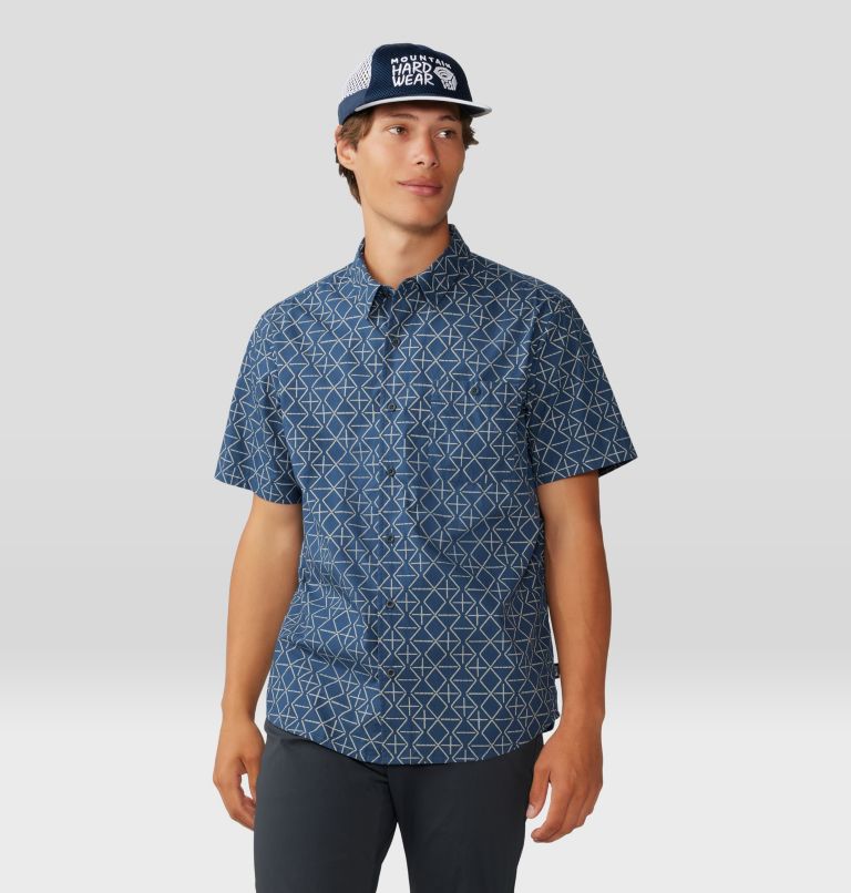 Chemise à manches courtes Big Cottonwood Homme, Color: Zinc Dot Geo Print, image 6