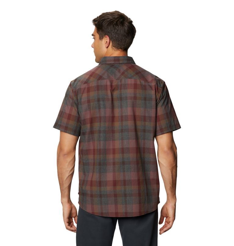 Men's Big Cottonwood Short Sleeve Shirt, Color: Washed Raisin, image 2