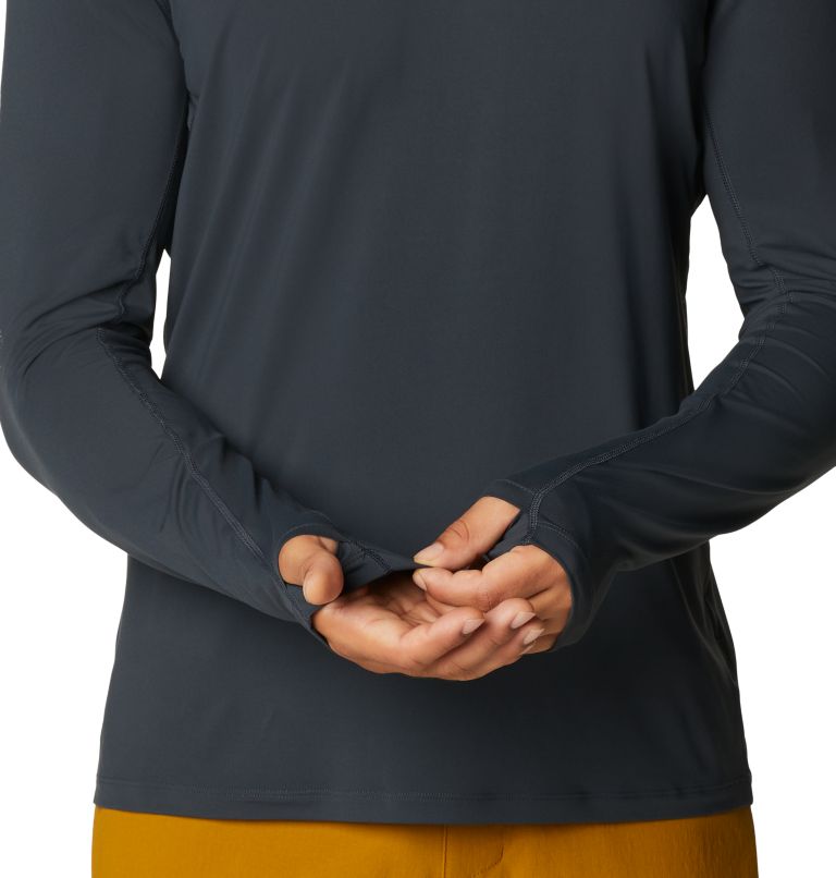 Men's Crater Lake Long Sleeve Hoody, Color: Dark Storm, image 5
