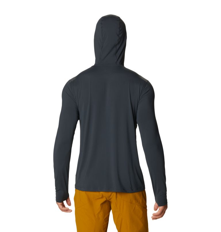 Men's Crater Lake Long Sleeve Hoody, Color: Dark Storm, image 2