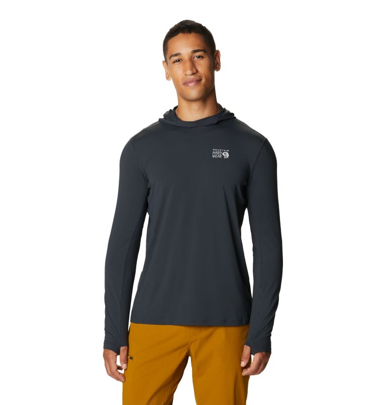 Men's Crater Lake Long Sleeve Hoody, Color: Dark Storm, image 1