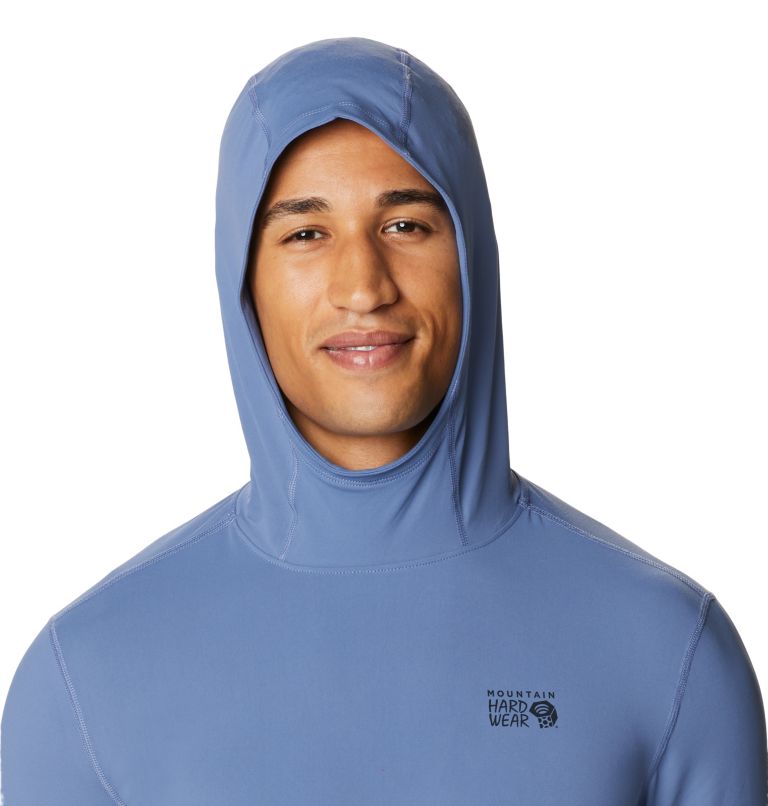Men's Crater Lake Long Sleeve Hoody, Color: Northern Blue, image 4