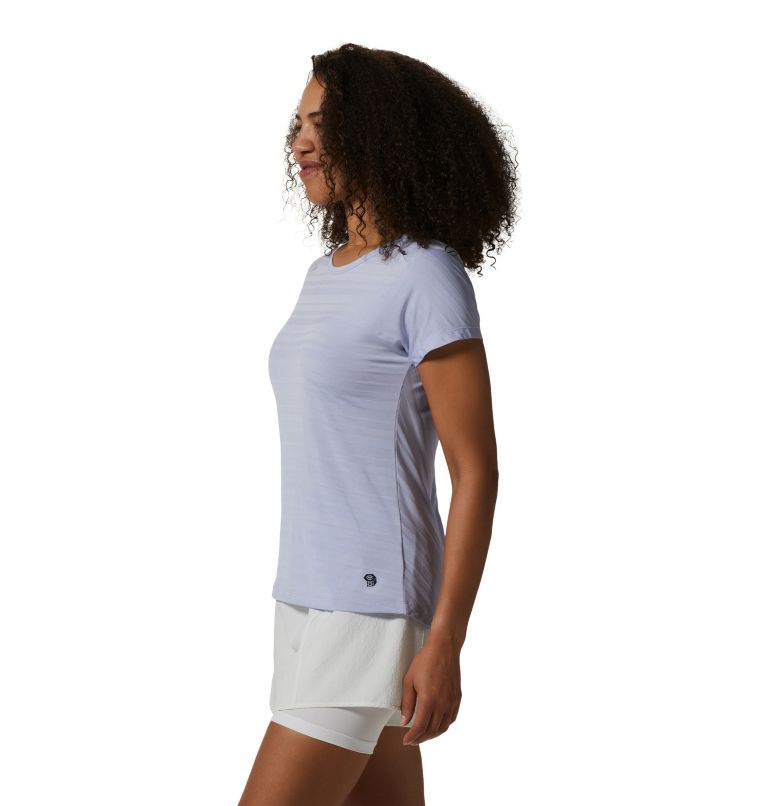 Women's Mighty Stripe Short Sleeve T-Shirt, Color: Vinca, image 3