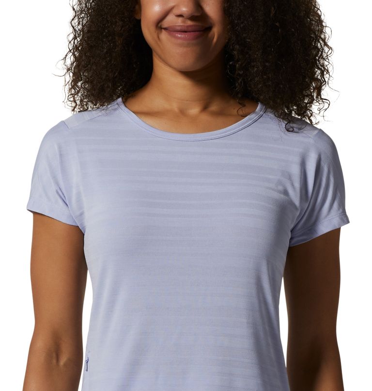 Thumbnail: Women's Mighty Stripe Short Sleeve T-Shirt, Color: Vinca, image 4